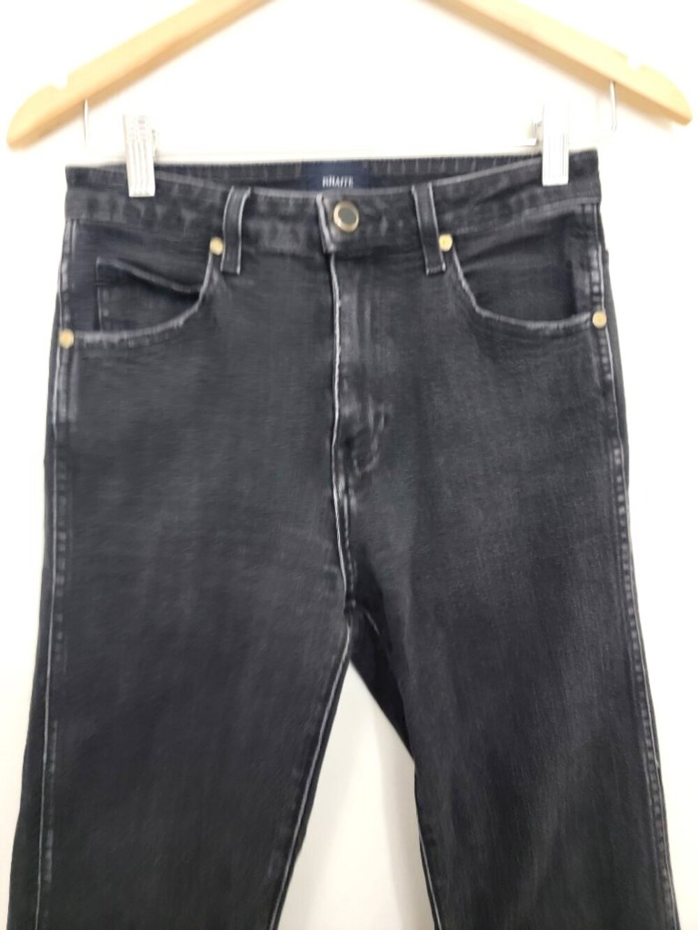 Khaite Vivian Jeans in Washed Black 26 - Picture 3 of 9
